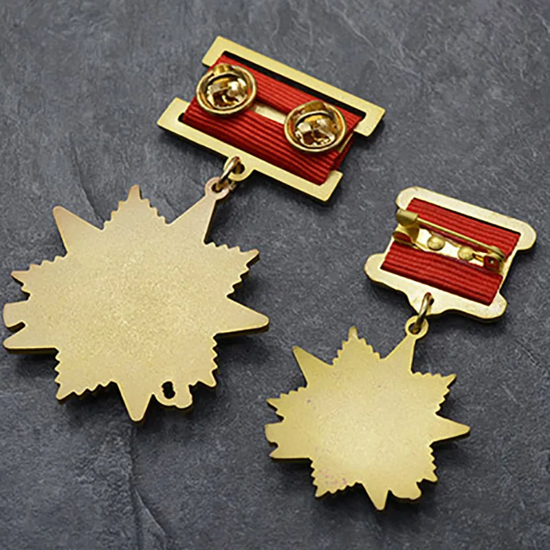 Значки СССР 1942th патриотический герой труд Венера Ленин красный флаг сувенирные