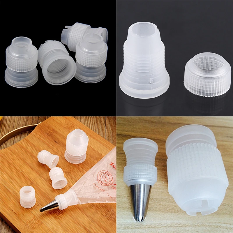 

10Pcs Icing Piping Nozzles Converter Cream Nozzle Pipeline Coupler Russian Nozzle for Cake Decorating Tool
