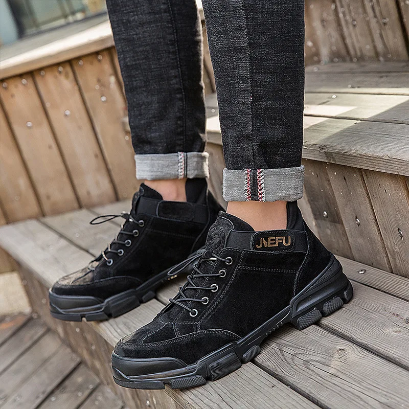 Защитные ботинки унисекс непрокалываемые кроссовки стальной носок