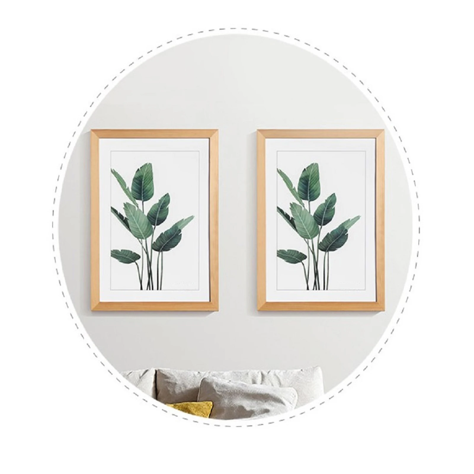 Деревянная фоторамка Настоящая стеклянная настенная подвесная для настенного и