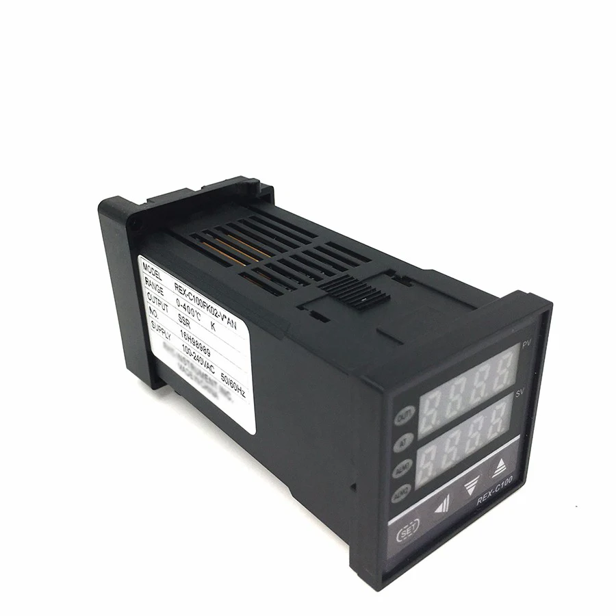 Цифровой RKC PID термостат контроллер температуры цифровой REX-C100+ 40A SSR реле+ K термопары зонд