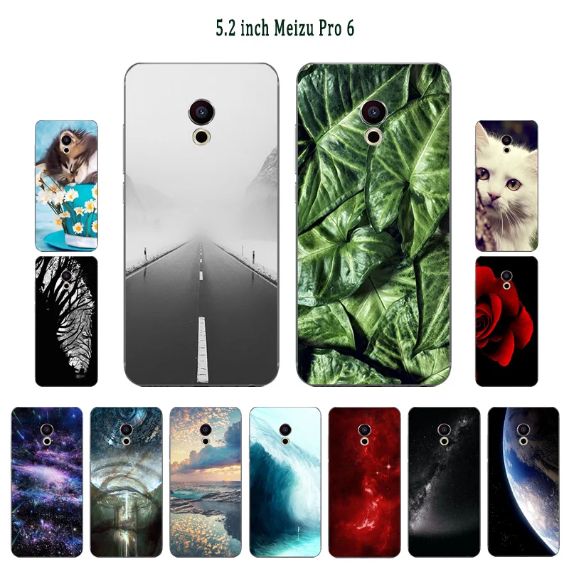 Чехол для телефона Meizu Pro 6 чехлов задняя крышка Pro6 Чехлы Мягкий силиконовый чехол