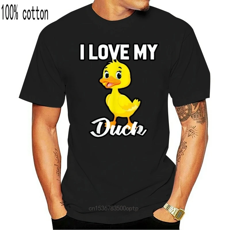

Новая футболка с надписью «I Love My Duck Lovely Duck»