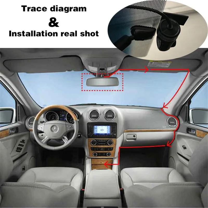 TOSPRA Высокое разрешение 1080P Dashcam видеорегистратор для вождения приложение