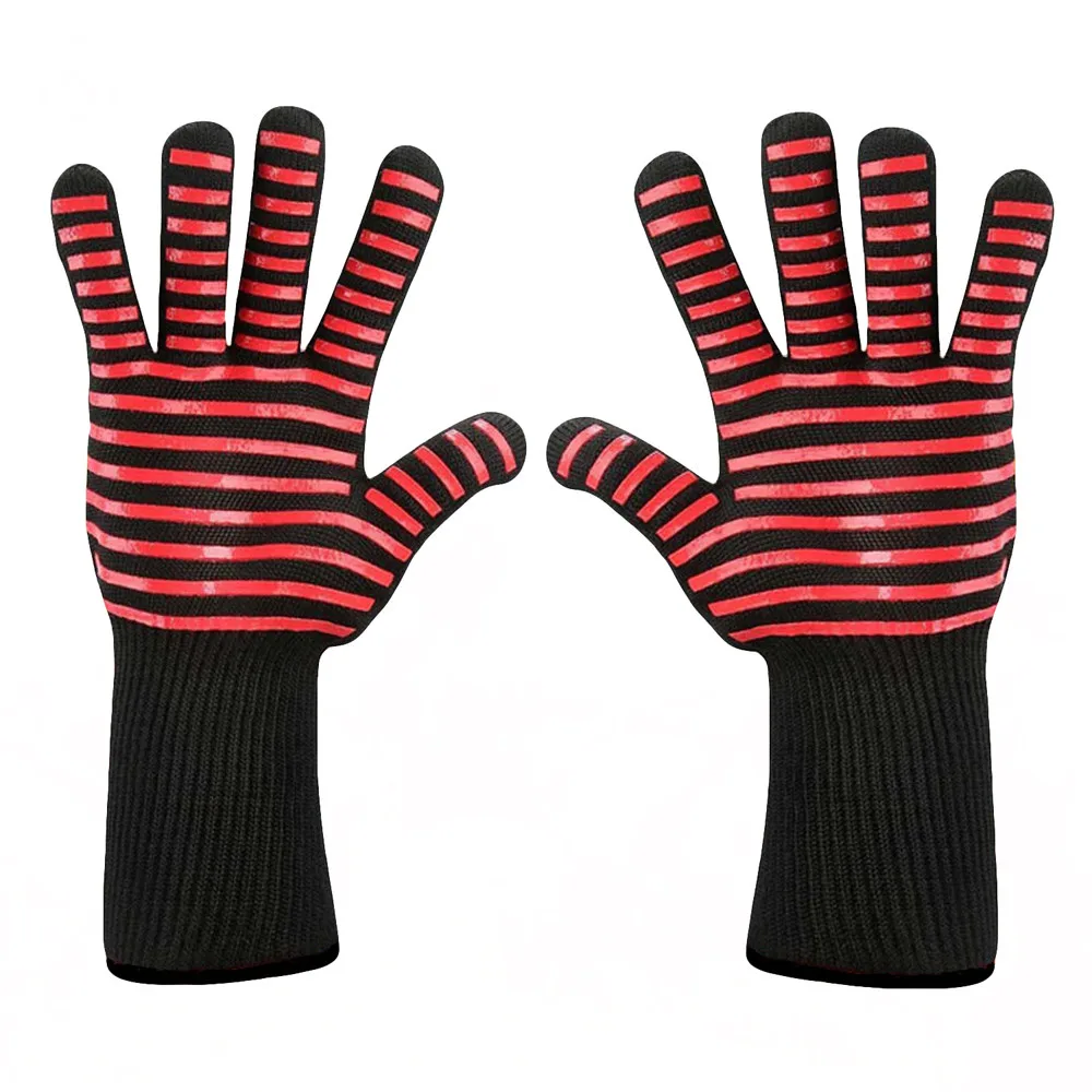 

Hot BBQ Grilling Cooking Gloves Extreme Heat Resistant oven Welding Gloves