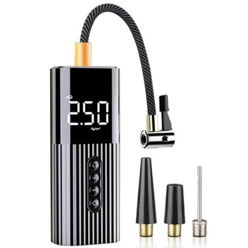 Надувной насос мини портативный воздушный компрессор с светодиодный