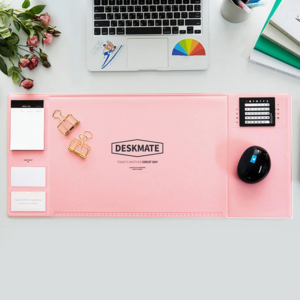 

Large Office Computer Desk Mat Modern Table Waterproof PVC Laptop Cushion Desk Accessories & Organizer Desk Set with Calendar