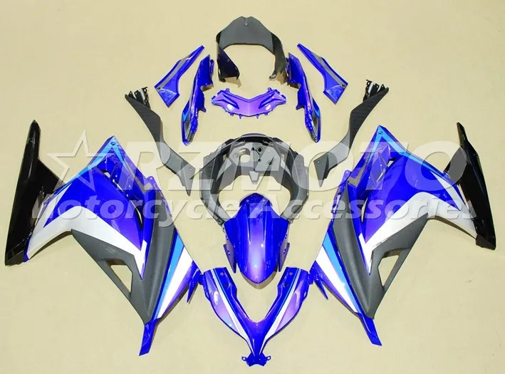 

New ABS whole Motorcycle Fairings Kit Fit for kawasaki Ninja300 EX300 13 14 15 16 17 18 19 Bodywork set blue