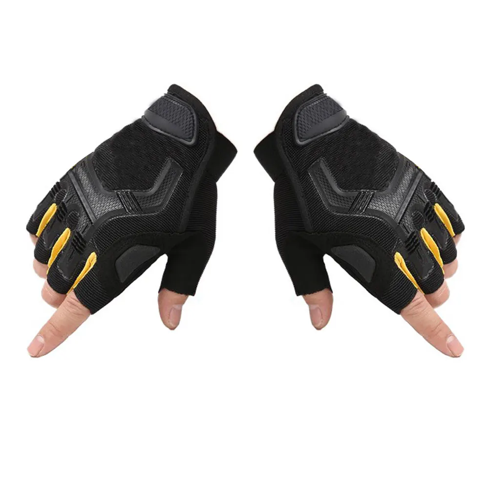 Армейские тактические перчатки с открытыми пальцами Военные боевые