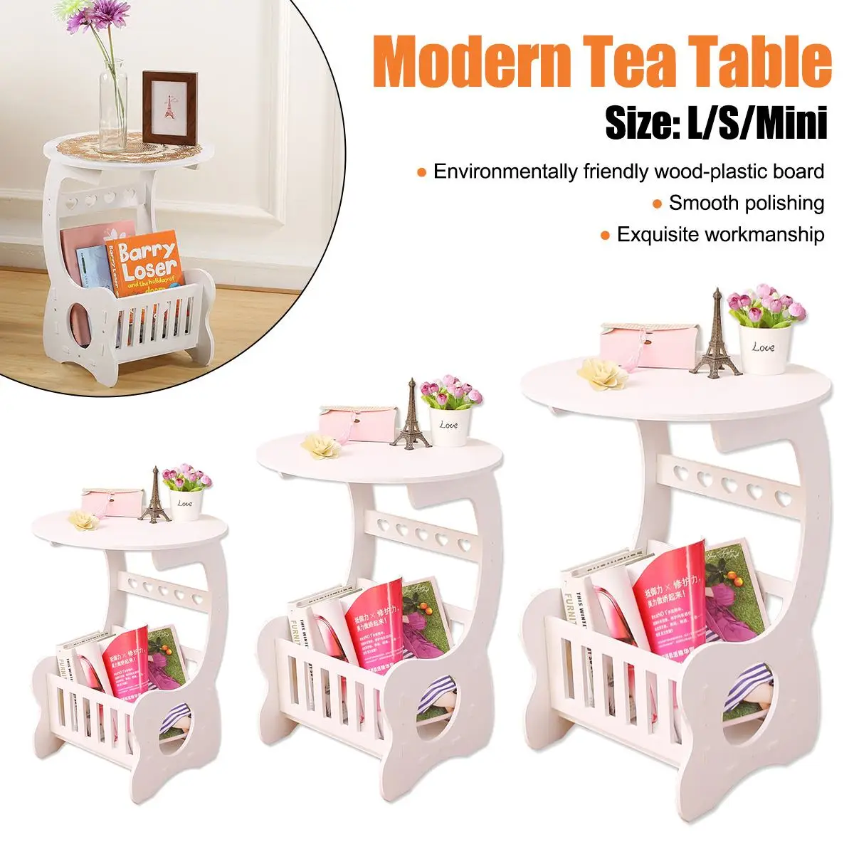 Современный кофейный столик боковой размер L/S/Mini для дома гостиной чайного