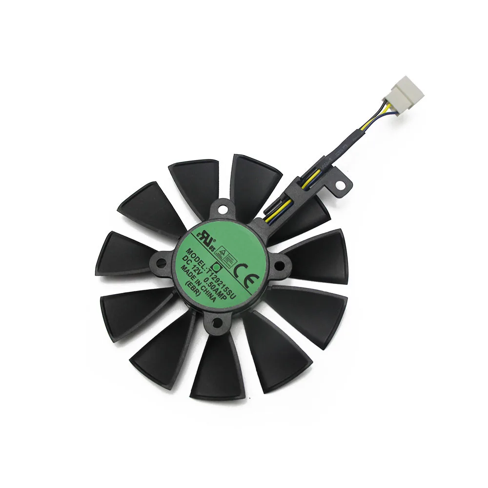 88 мм T129215SU DC 12V 4Pin P106-100 GTX1060 GTX1070 кулер вентилятор для ASUS AREZ GeForce GTX 1060 1070 игровая видеокарта OC