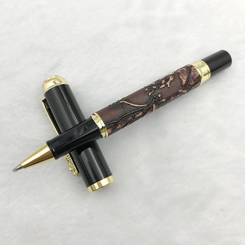 Jinhao Dragon шариковая ручка подарок высокое качество золотой дракон зажим черные