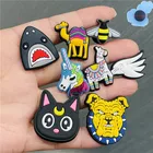 Украшения для обуви, в виде акулы, единорога, 1 шт.