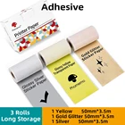 Самоклеящаяся прозрачная термобумага Phomemo, рулон этикеток для фотопринтера Phomemo M02M02SM02Pro