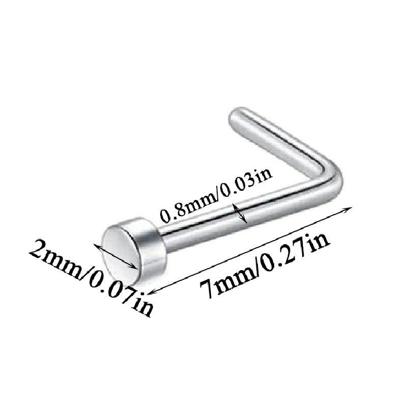 Серьги-гвоздики из хирургической стали 1 шт. | Украшения и аксессуары
