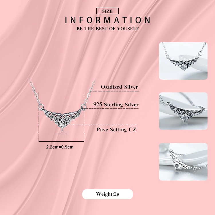 Modian 2021 стиль инстаграм сказочная корона ожерелье ювелирные изделия 925