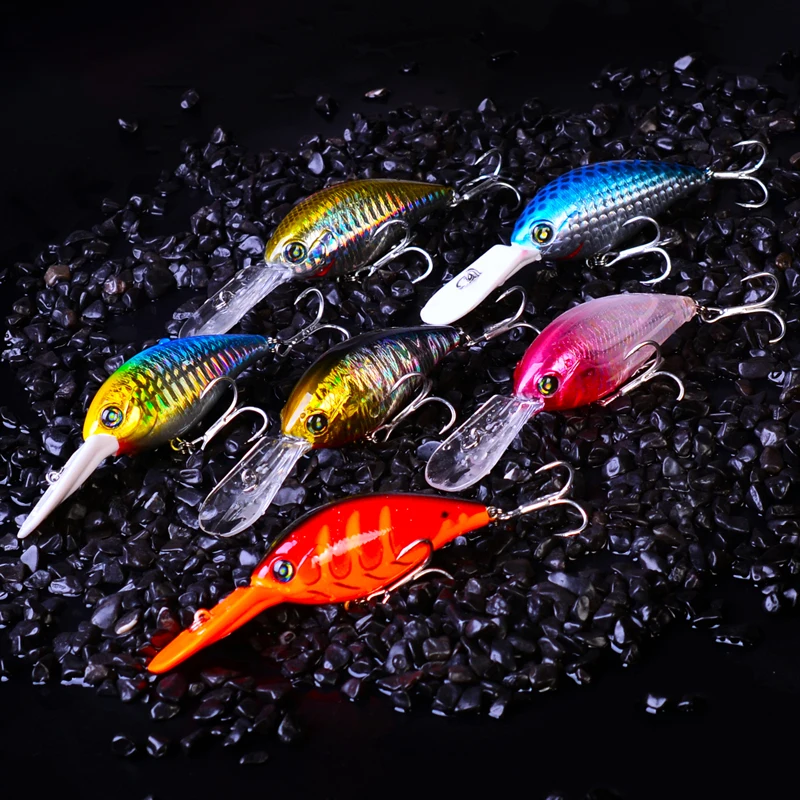 PROBEROS 6pcs Top Quality Fishing Tackle 4# Hook 10.5cm-4.2"/15g-0.53oz Lure 6 color Bait with retail box | Спорт и развлечения