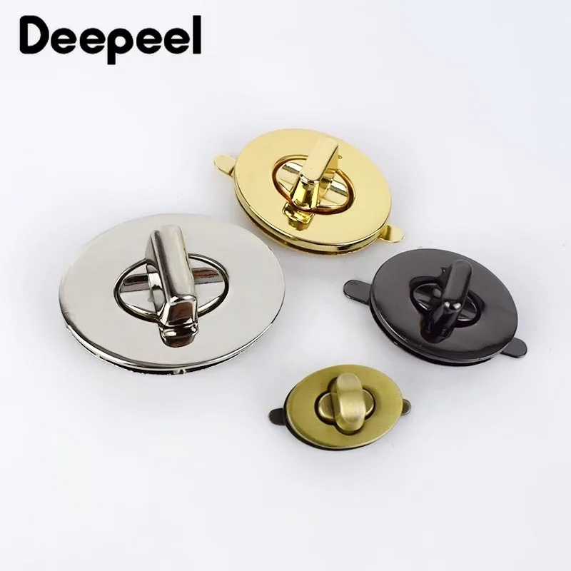 Deepeel 2 набора металлические поворотные замки для сумок застежка сумочки пряжки