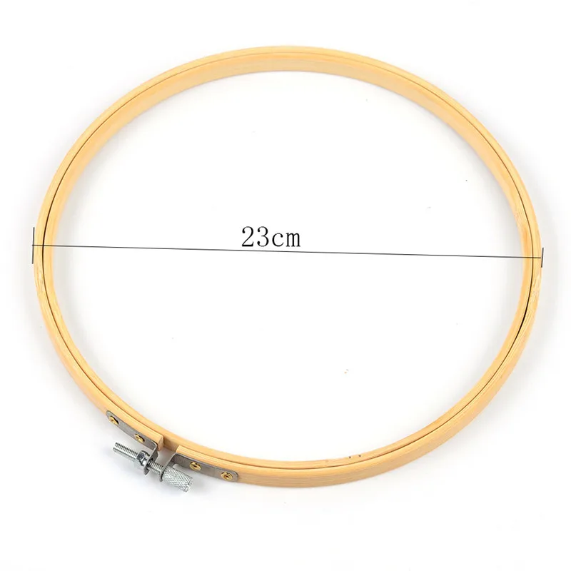 23cm 4 размера 18-26 см бамбуковая рамка для вышивки кольца для рукоделия устройство для вышивки крестом круглая петля ручные бытовые швейные инструменты - Цвет: 23cm