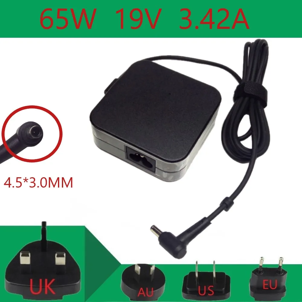 

Оригинальное зарядное устройство EXA1203YH / PA-1650-78 19V 3.42A 65W 4.5X3.0mm для ASUS Q524 Q524U Q534 Q534U Q524UQ Q534UX P2520LA