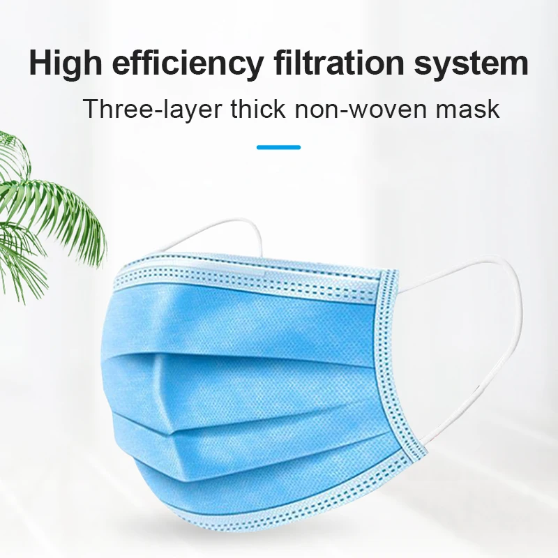 Респираторная маска против пыли одноразовые маски для лица с 3 слойным фильтром