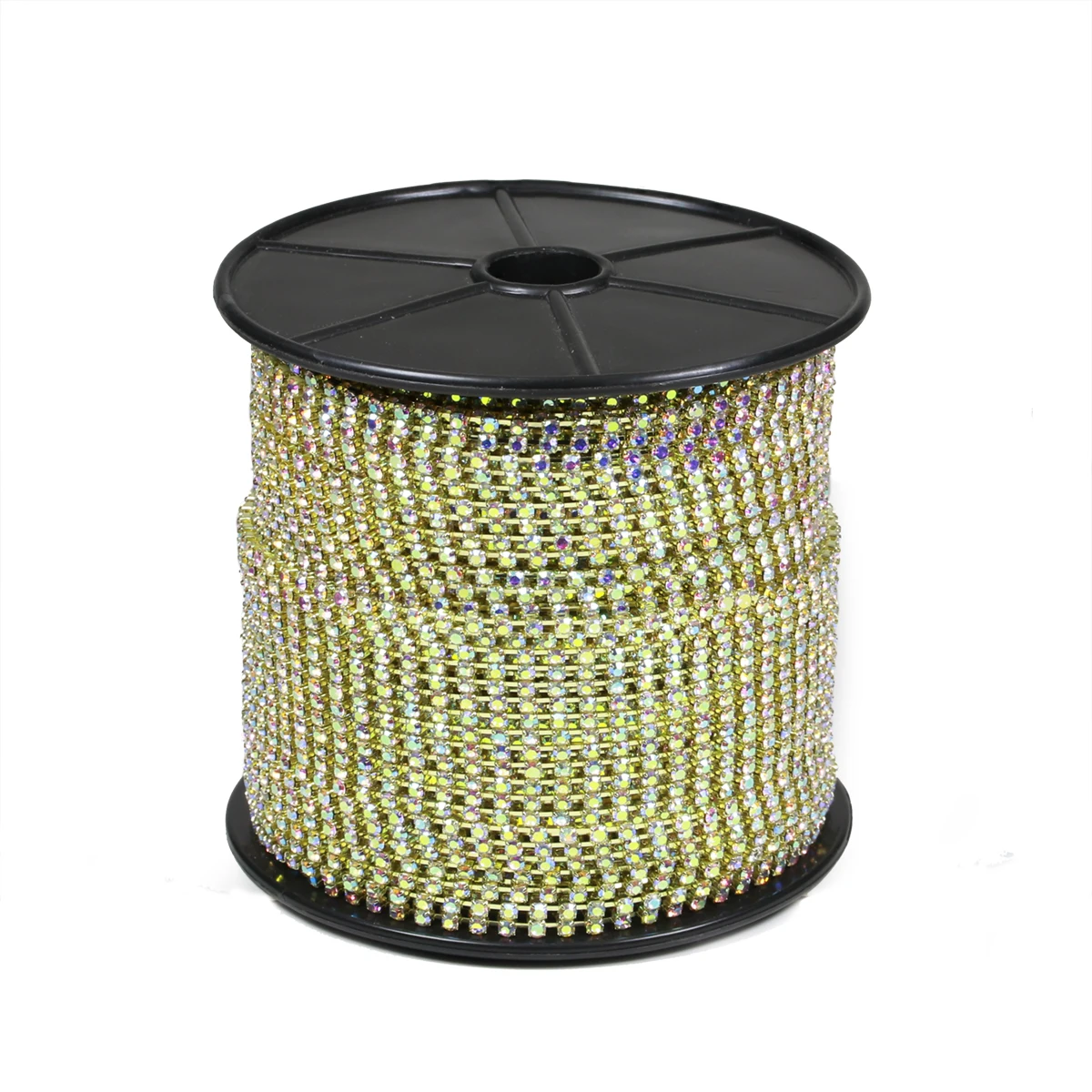 1 м стеклянные стразы медная чашка цепочка Блестящие кристаллы s отделка