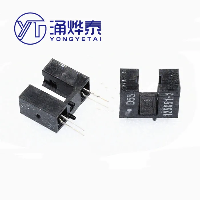 

YYT 10PCS 125C51 4MM Infrared Photoelectric Sensor Slot Type U-type Radiation Switch