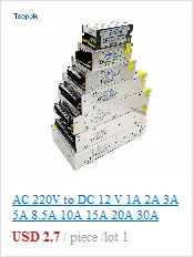 AC 220V к DC 12 V 1A 2A 3A 5A 8.5A 10A 15A 20A 30A 40A 50A импульсный источник питания адаптер питания, трансформатор светодиодной ленты
