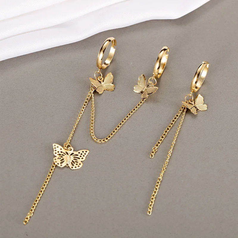 

Punk Hip-Hop Cross Ring Hand Multi-layer Pleated Retro Finger Chain Adjustable Rings Jewelry Gift for Unisex Ring Party Rings