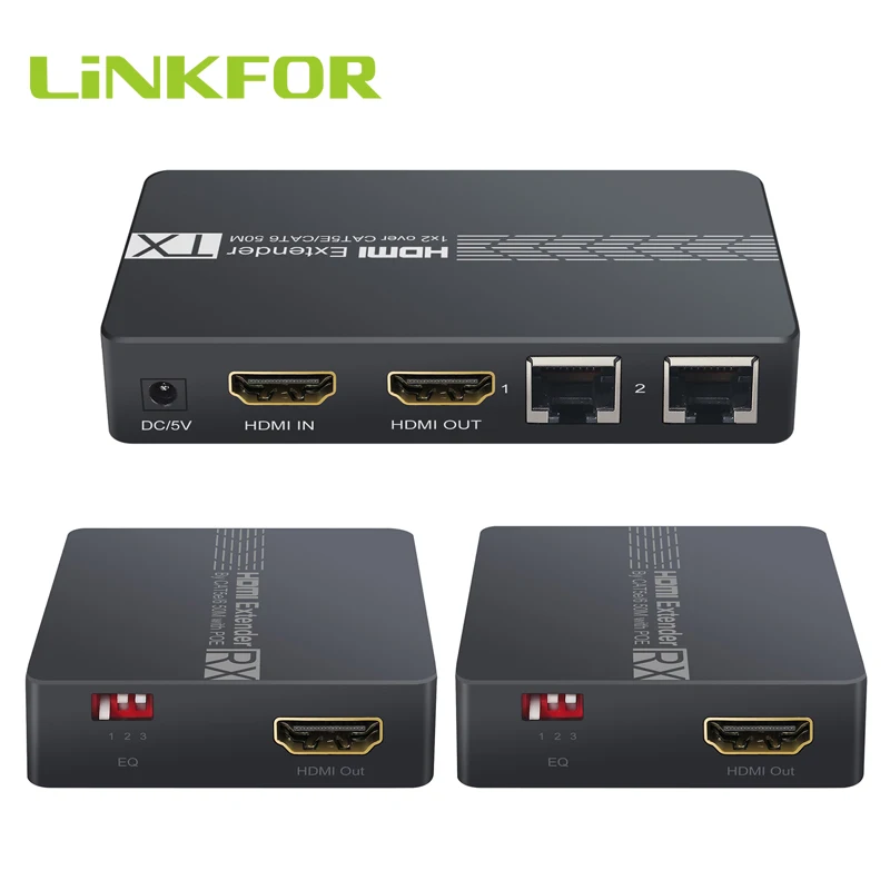 Расширитель LiNKFOR 1080P HDMI совместимый расширитель до 50 м кабель Cat6/7 с дистанционным