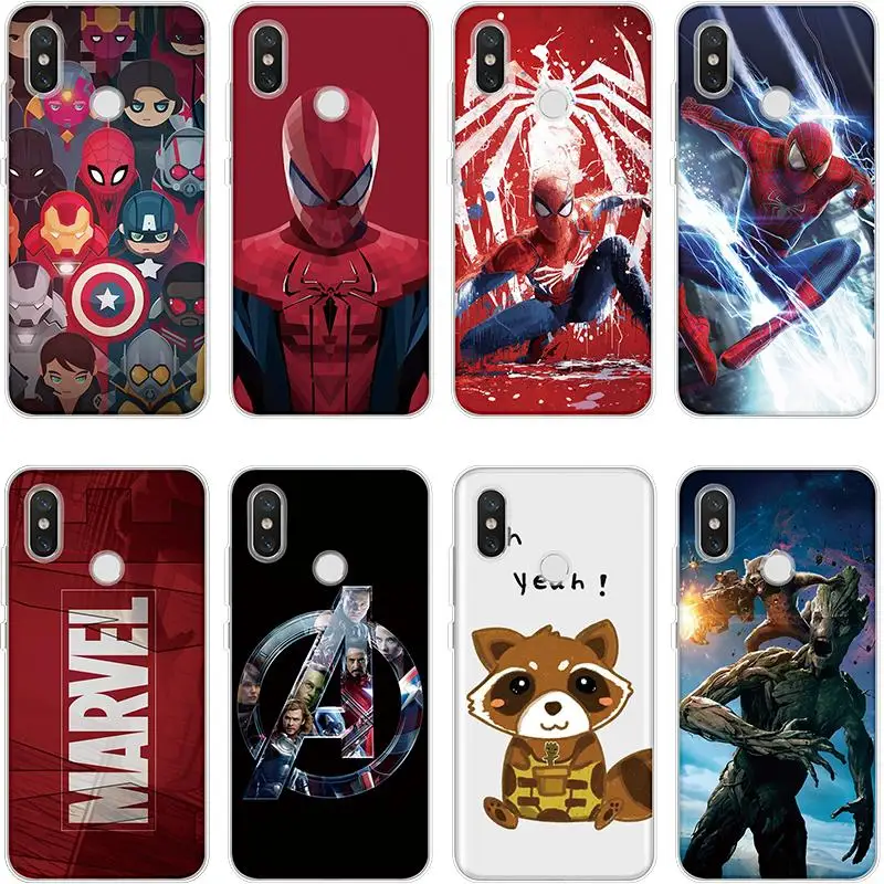 Чехол Marvel Мстители Guard Groot для TPU Xiaomi Redmi 7 GO 4X5 Plus 5A 6 Pro S2 Note 7 6 Pro 4 4X 5A для Redmi Note 5 Чехол