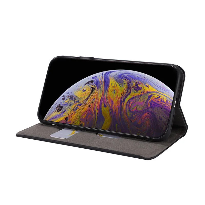 

Canvas Wallet Leather Case For iPhone SE2020 11Pro Max XR XS Max X XS 11 7 8 Plus Gradient Flip Card Stand Phone Cover Coque