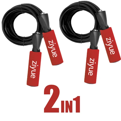 2 Red Ziyue 3 м Подшипник Скакалка шнур скорость фитнес похудение тренажерный зал упражнения с прыжками Оборудование Регулируемый Бокс Скакалка Спортивная Скакалка - Цвет: 2 Red