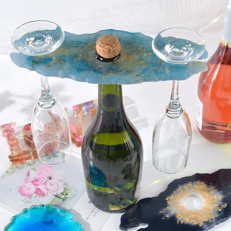 

Resin Silicone Molds DIY Resin Molds Wine Rack Molds Coaster Silicone Resin Molds for Coaster Making Wine Rack Making