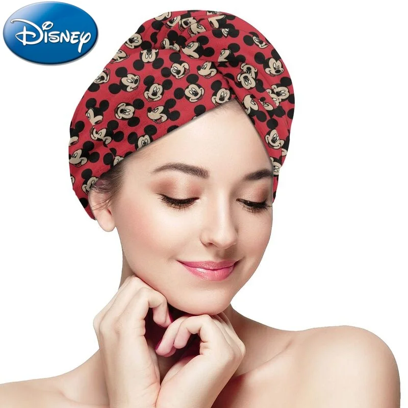 

2022 New Disney Cartoon Woman Dry Hair Cap Super Absorbent And Quick-Drying Shower Cap Towel Cap Wiping Head Towel Headscarf