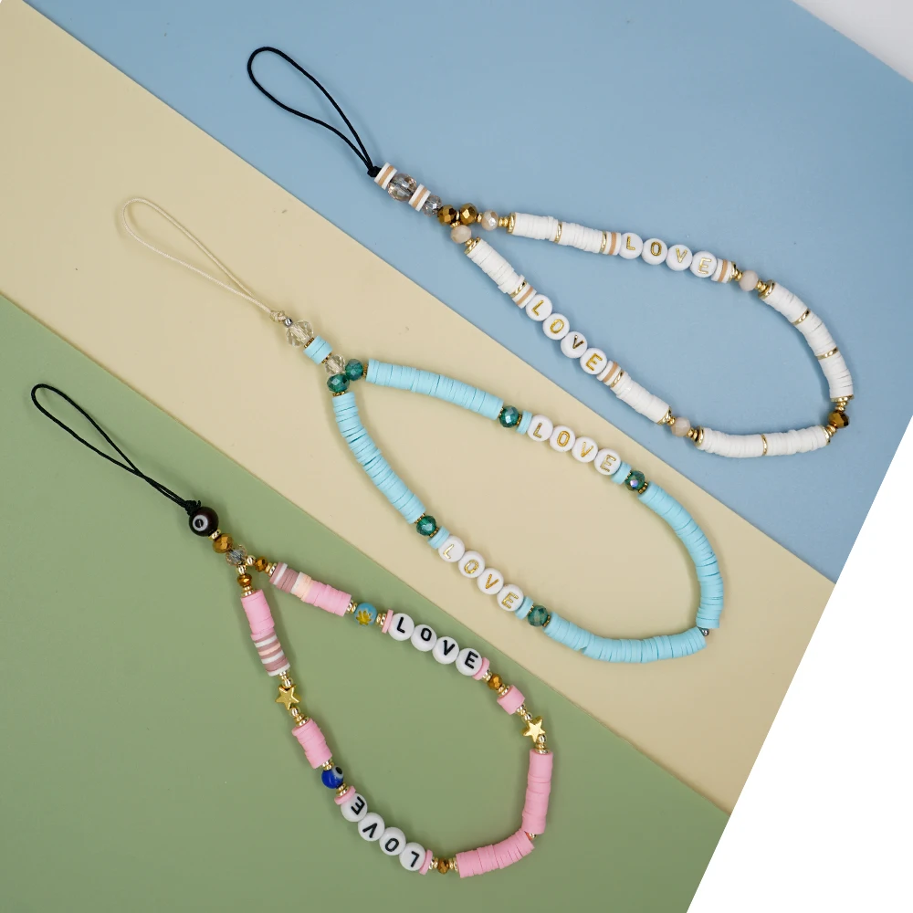

Go2Boho ювелирные изделия любовь телефон цепь набор для сотового чехол для телефона сглаза Полимерная глина бисером мобильный телефон ремешок...