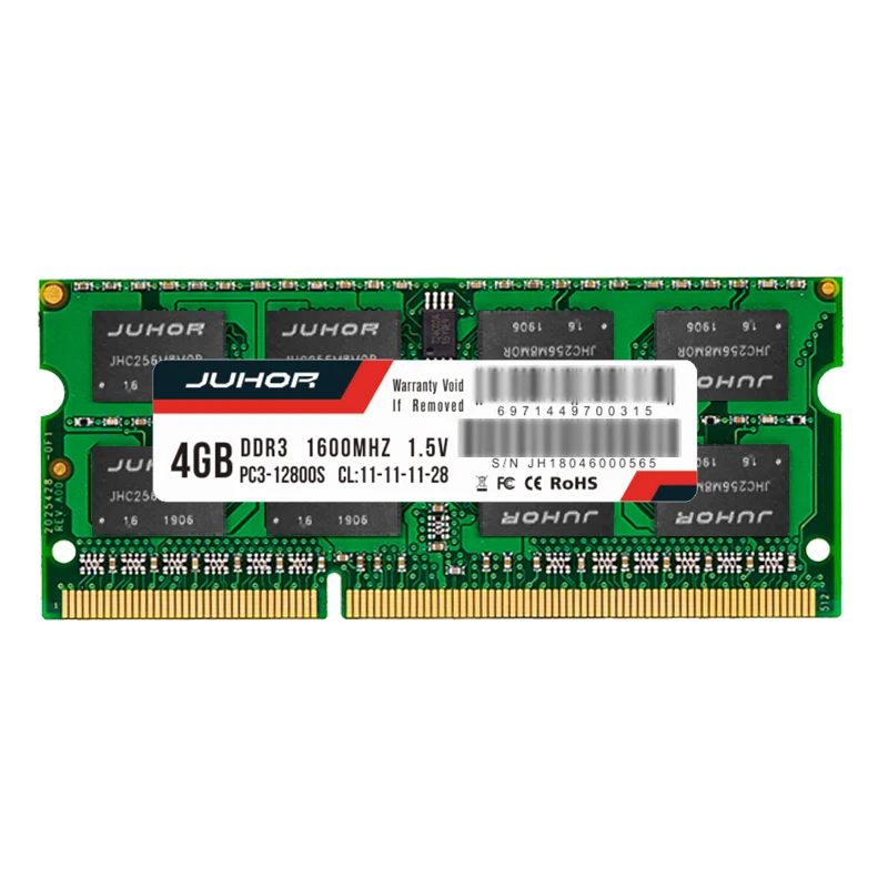 Оперативная память JUHOR ddr4 DDR3 4 ГБ 8 16 для ноутбука sodimm с 1600 МГц 2400 2666 ОЗУ S 1 2 в Новая