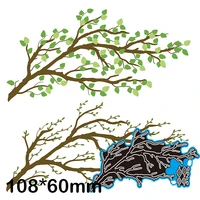 metal cutting dies tree branches leaves new scrapbook paper decoration template embossing diy paper card craft 10860mm