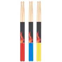 094c 5a classic maple drumsticks student kids drum sticks drumsticks wooden head model 3 pairs multi color