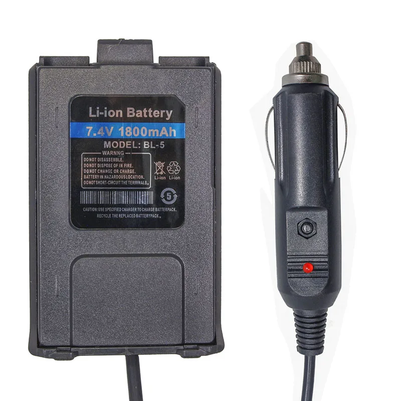Зарядное устройство Baofeng для автомобиля Eliminator 12 В раций BAOFENG серии UV 5R 1 2 1|battery