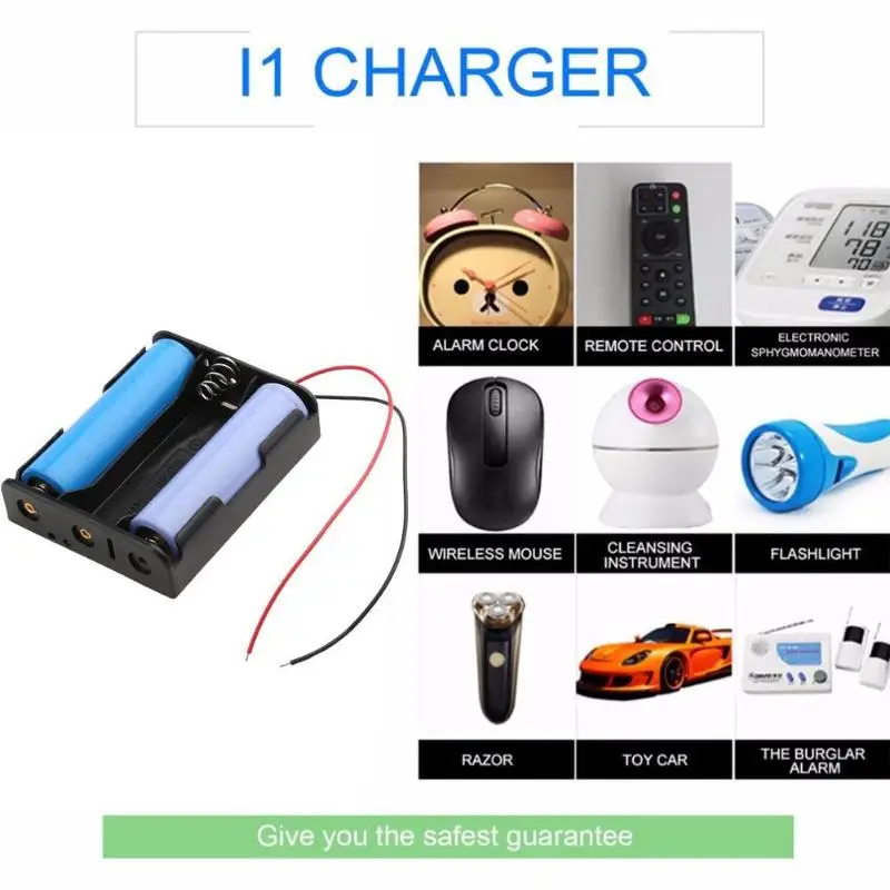 Чехол ALLOYSEED 18650 power Bank 1X2X3X4X18650 Держатель батареи коробка для хранения 1 2 3 4 слота