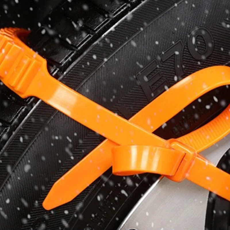 

10PCS Car Tire Chains Universal Tyre Chains Anti-skid Emergency Plastic Wheel Chain for Car SUV 781B