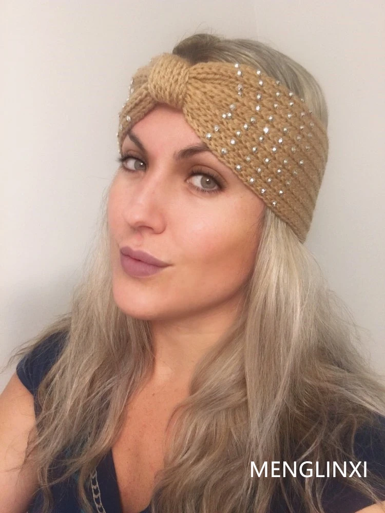 Повязка на голову женская зимняя цельный тюрбан с бантом для зимы 2021 - купить по