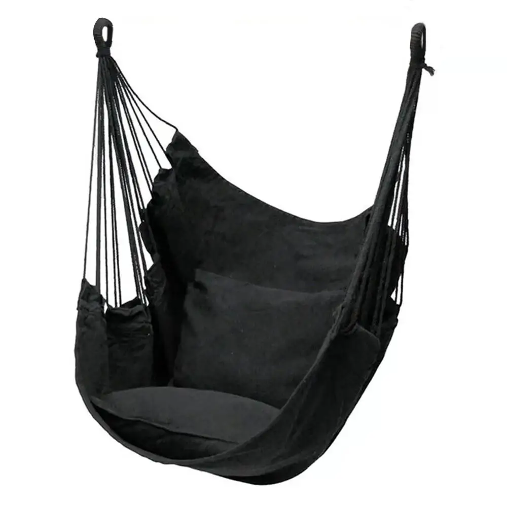 Подвесное кресло гамак с 2 подушками портативное туристическое для отдыха и