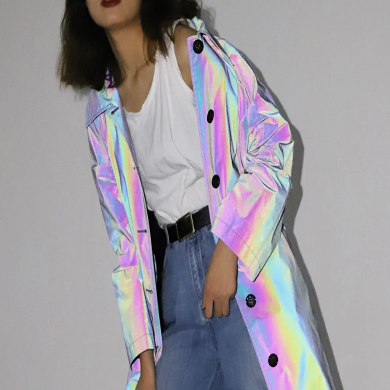 100 см симфония Лазерная светоотражающая ткань шитье яркая Сделай Сам вниз костюм