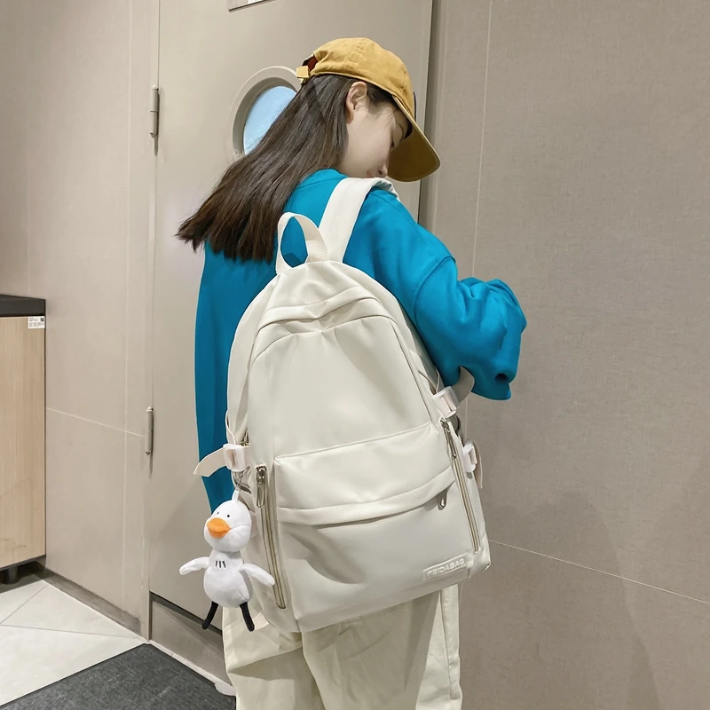 

Рюкзаки AOTTLA нейлоновые водонепроницаемые женские сумки 2021 модная женская сумка однотонный школьный рюкзак Брендовые повседневные сумки д...