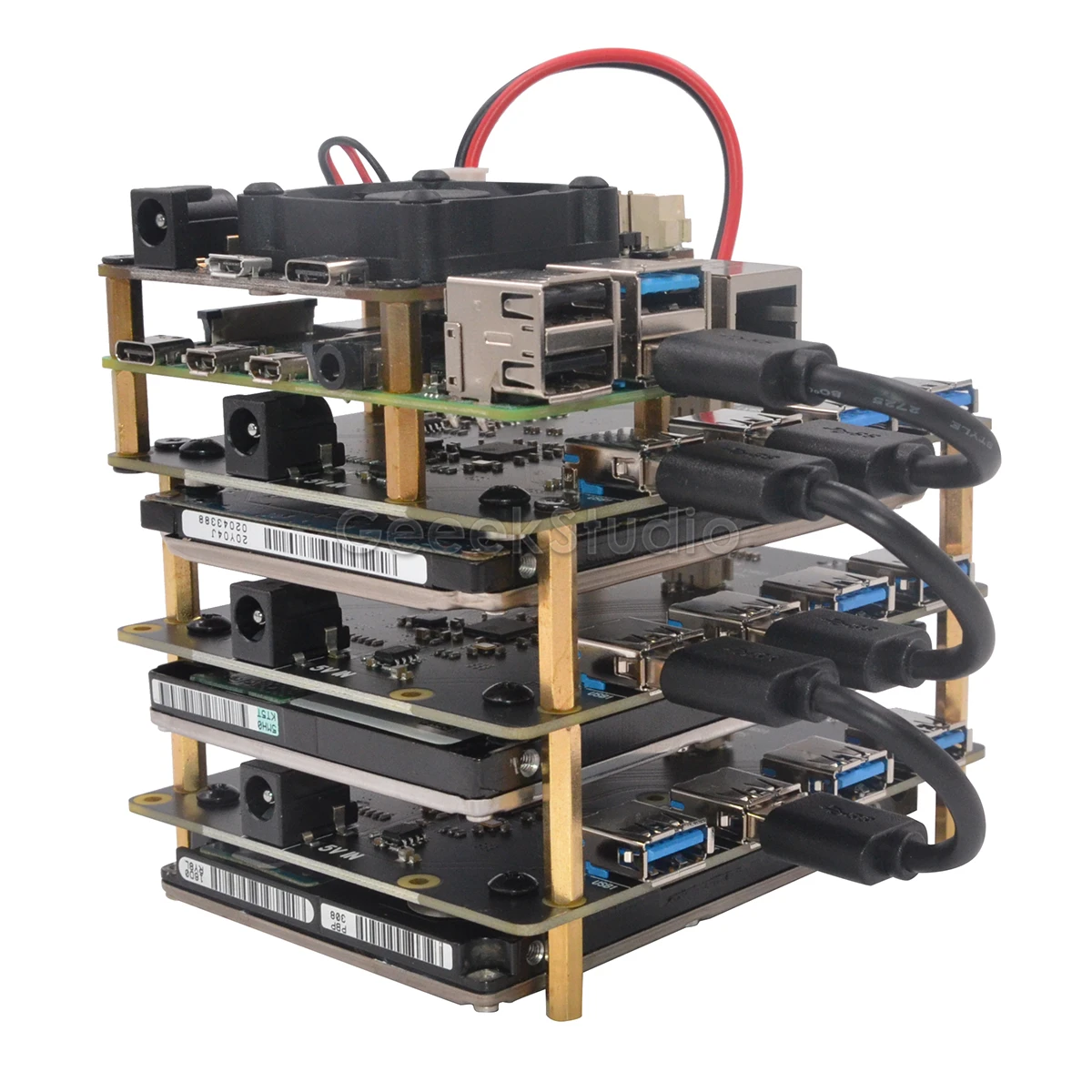 Расширительная плата Raspberry X828 2 5 дюйма SATA HDD/SSD USB3.0 Hub для Pi 4 B/3B +/3B/2B/1B +|Аксессуары