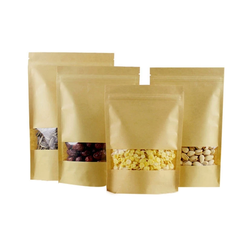 50PCs Food Storage Bag Zip Top Containers for Candy Cookies Reusable Snacks Pouches Portable Ziplock Kitchen Supplies | Дом и сад