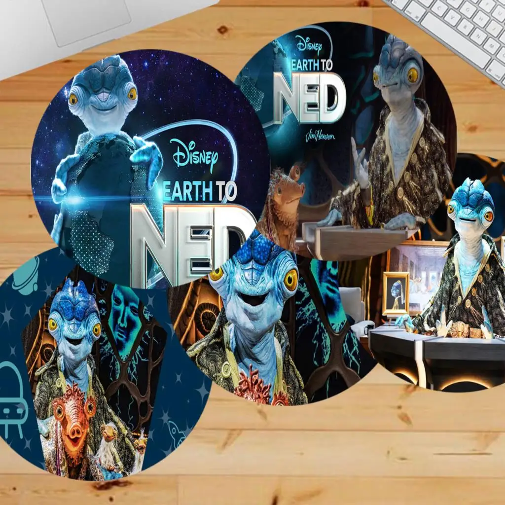

Boy Gift Pad Disney Earth to Ned Beautiful Anime round Mouse Mat gaming Mousepad Rug For PC Laptop Notebook