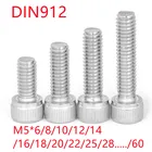 Винт с шестигранной головкой M5 * 68101214161820253035404550 DIN912, из нержавеющей стали